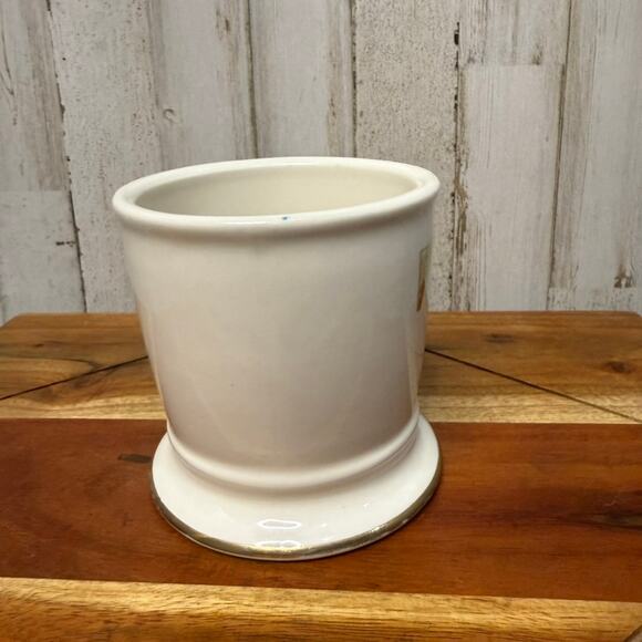 Anthropologie Gold Monogram Mug Letter T Antique-Inspired - Picture 3 of 6